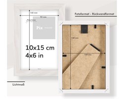 Fotolijst 10x15 cm Set van 5 - Houten Fotolijsten - Modern Design - Stijlvolle Verlichting voor Je Foto's