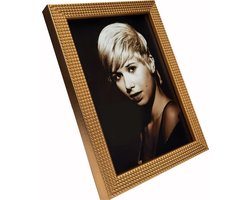 Fotolijst 15x20cm Goud/koper met bolletjes profiel