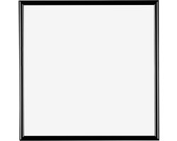 Fotolijst 20x20 cm - Kunststof - Zwart Hoogglans - Biggy