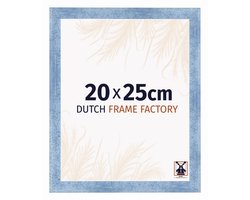 Fotolijst 20x25 cm - MDF - Helder Blauw Geveegd - Praag