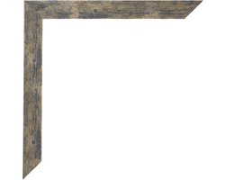 Fotolijst 20x40 cm - MDF - Blauw Goud Gemeleerd - Benno