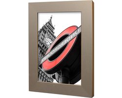 Fotolijst 21x297 cm - Lijst A4 goud - Wanddecoratie ophangen - MDF met decorfolie - 21x297 cm - Goud mat