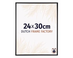 Fotolijst 24x30 cm - Aluminium - Zwart Mat - Kampen