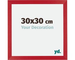 Fotolijst 30x30 cm - MDF - Rood - Mura