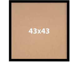 Fotolijst 40x40 cm - Zwart - met plexiglas