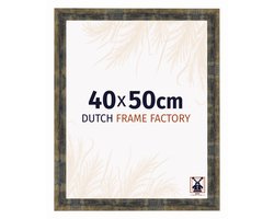 Fotolijst 40x50 cm - MDF - Blauw Goud Gemeleerd - Praag