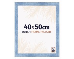 Fotolijst 40x50 cm - MDF - Helder Blauw Geveegd - Praag