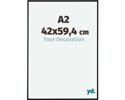Fotolijst A2 42x59,4 cm - Kunststof - Zwart Mat - Evry