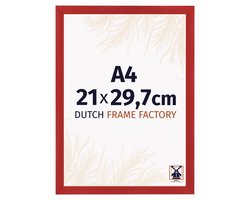 Fotolijst A4 21x29,7 cm - MDF - Rood - Praag