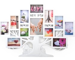 Fotolijst Collage 12 Foto's verschillende Maten (10x15, 15x10, 10x10, 15x20 Cm) - Fotokader - Foto Boom - 82 x 58 Cm
