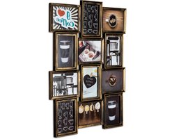 Fotolijst Collage - Wanddecoratie - Herinneringen Tonen - Industriële Look - 54x72 cm - Koper Zwart