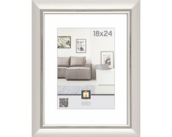 Fotolijst decoratie Cuba 18x24cm zilver multicolor karton.