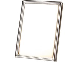 Fotolijst Grijs 8x11 cm - Verzilverde Fotolijst met Fluwelen Achterkant