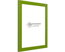 Fotolijst - Groen - Hoogglans profiel - Fotomaat 15x20 - Ontspiegeld glas - Art.nr. 10204215201