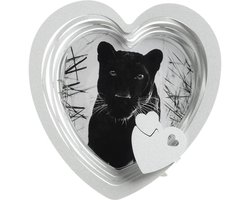 Fotolijst Hart - Lijst Hartvorm - Romantische Cadeau - Uniek Hart Design - 20 x 20 cm - Wit Marmer