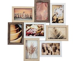 Fotolijst - Henzo - Groovy - Collagelijst voor 8 foto's - Fotomaat 10x15 cm - Multikleur
