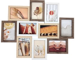 Fotolijst - Henzo - Groovy XL - Collagelijst voor 10 foto's - Fotomaat 10x15 cm - Multikleur