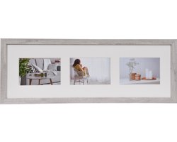 Fotolijst - Henzo - Modern Gallery - Collagelijst voor 3 foto's - Fotomaat 10x15 cm - Wit