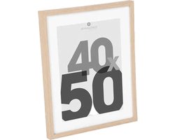 Fotolijst Hout Glas - 40 X 50 CM - Wissellijst met passe partout - Glazen Posterlijst