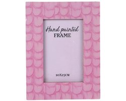 Fotolijst Masie roze fotolijst hout emaille 16x21,5cm decoratie.