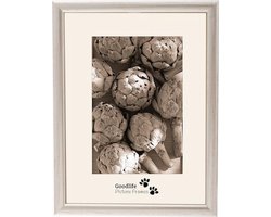 Fotolijst Merano 24X30 AntiekZilver - Normaal glas - 12 mm breed profiel - Goodlife Picture Frames