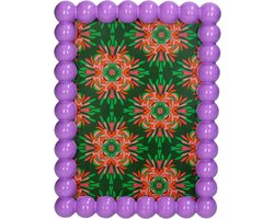 Fotolijst Met Bolletjesrand Paars Polyresin 13x18cm