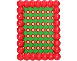 Fotolijst Met Bolletjesrand Roze Polyresin 10x15cm