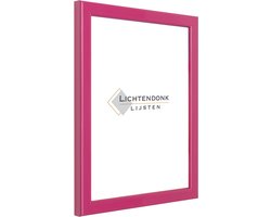Fotolijst - Roze - Hoogglans profiel - Fotomaat 24x30 - Ontspiegeld glas - Art.nr. 10204324301