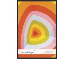 Fotolijst - SecaDesign - 30x45 cm Fotomaat - Zwart - Posterlijst