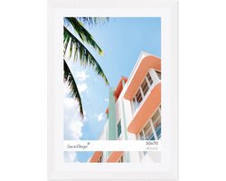 Fotolijst - SecaDesign - Fika - 30x40 / 20x30 cm fotomaat met passe-partout - Wit - Fotokader