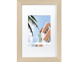 Fotolijst - SecaDesign - Fika - A4 21x29,7 / 13x18 cm fotomaat met passe-partout - Naturel - Fotokader