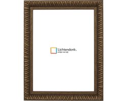 Fotolijst Verouderd Goud - Barok - Fotomaat 24x30 - Ontspiegeld Glas - Art.nr. 215-628