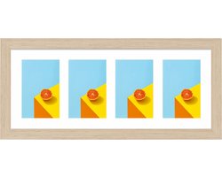 Fotolijst voor 4 foto's 13x18 - SecaDesign Fika - Vierluik fotolijst - Naturel - Fotokader