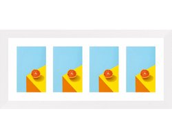 Fotolijst voor 4 foto's 13x18 - SecaDesign Fika - Vierluik fotolijst - Wit - Fotokader