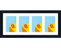 Fotolijst voor 4 foto's 13x18 - SecaDesign Fika - Vierluik fotolijst - Zwart - Fotokader