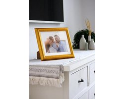 Fotolijst - Wandlijst Tafel lijst - Foto's Tonen - Gemaakt van gerecycled materiaal - 10x8 inch - Goud