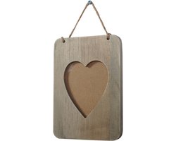 Fotolijst Wels, fotolijst houten lijst muurframe, shabby look landhuis, hart