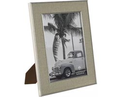 Fotolijsten Home ESPRIT Zilverkleurig Kristal polyestyreen Romantiek 20,5 x 1,5 x 25,5 cm