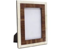 Fotolijsten Natural Bone Bruin Hout Beige Crème