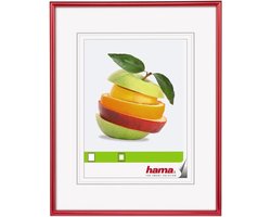 fotolijsten Sevilla, DIN A4 (21 x 29,7 cm) met passe-partout 15 x 20 cm, hoogwaardig glas, kunststof lijst, om op te hangen