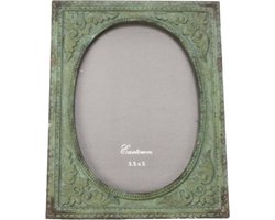 Fotolijstje antiek groen (8x12cm) 12x16 cm