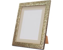 Fotolijstje Cabaret - Wandlijst Tafel lijst - Foto Presentatie - Gerecycled materiaal - 6x4 inch - Goud
