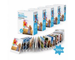 Fotoprinter Navullingen 5 Pack - Fotopapier voor Mobiele Fotoprinter - 100 Fotovellen van 54x80 mm - Navulling Miniprinter - Mini Pocket Printer Papier - Thermal Printer Smartphone - Refill Pack Fotoprinter - Foto’s Afdrukken Telefoon - Silvergear