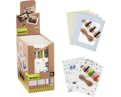 Fotoslinger met klemmen - Fotocoord slinger - Decoratie ophangen - Gesorteerde mix - 40 x 30 cm - Multicolor