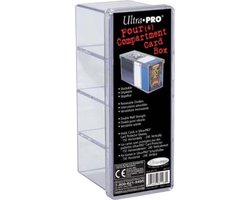 Four Compartment Box - Clear