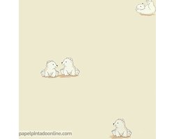 Four Friends - Behang Kinderkamer - Babykamer - Behangpapier - Kinderbehang - Beertjes - 0,53 x 10,05M.