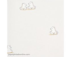 Four Friends - Behang Kinderkamer - Babykamer - Behangpapier - Kinderbehang - Beertjes - 0,53 x 10,05M.