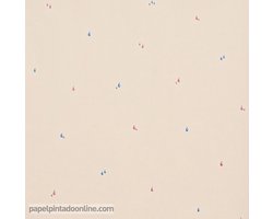 Four Friends - Behang Kinderkamer - Babykamer - Behangpapier - Kinderbehang - Druppels - 0,53 x 10,05M.