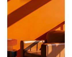 Foza tafellamp - Oranje - Retro
