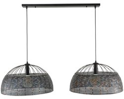 Fraaai - Armin hanglamp 2L armor ø60 - zwart bruin